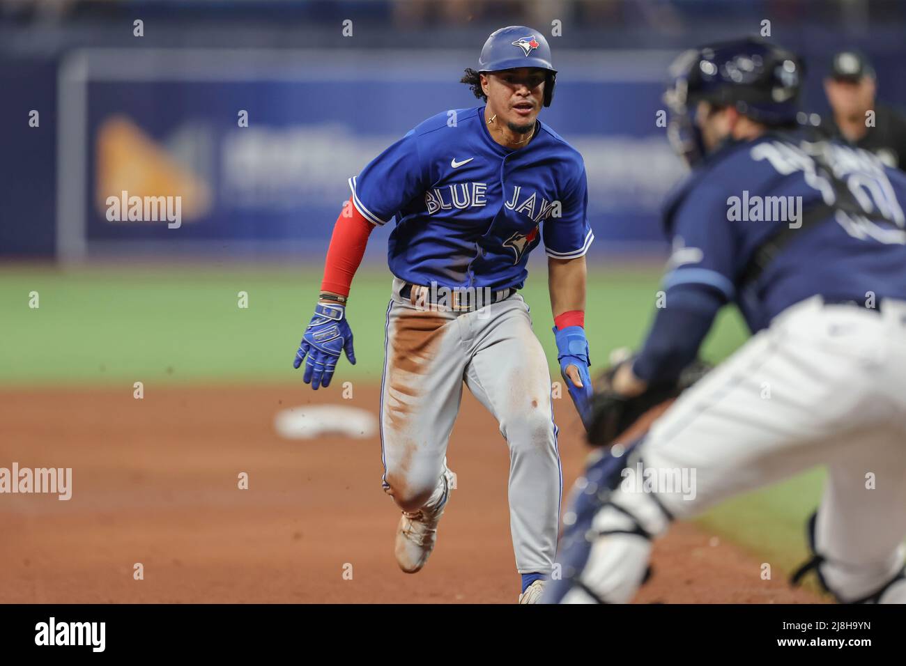 St. Petersburg, FL. USA; Toronto Blue Jays second baseman Santiago
