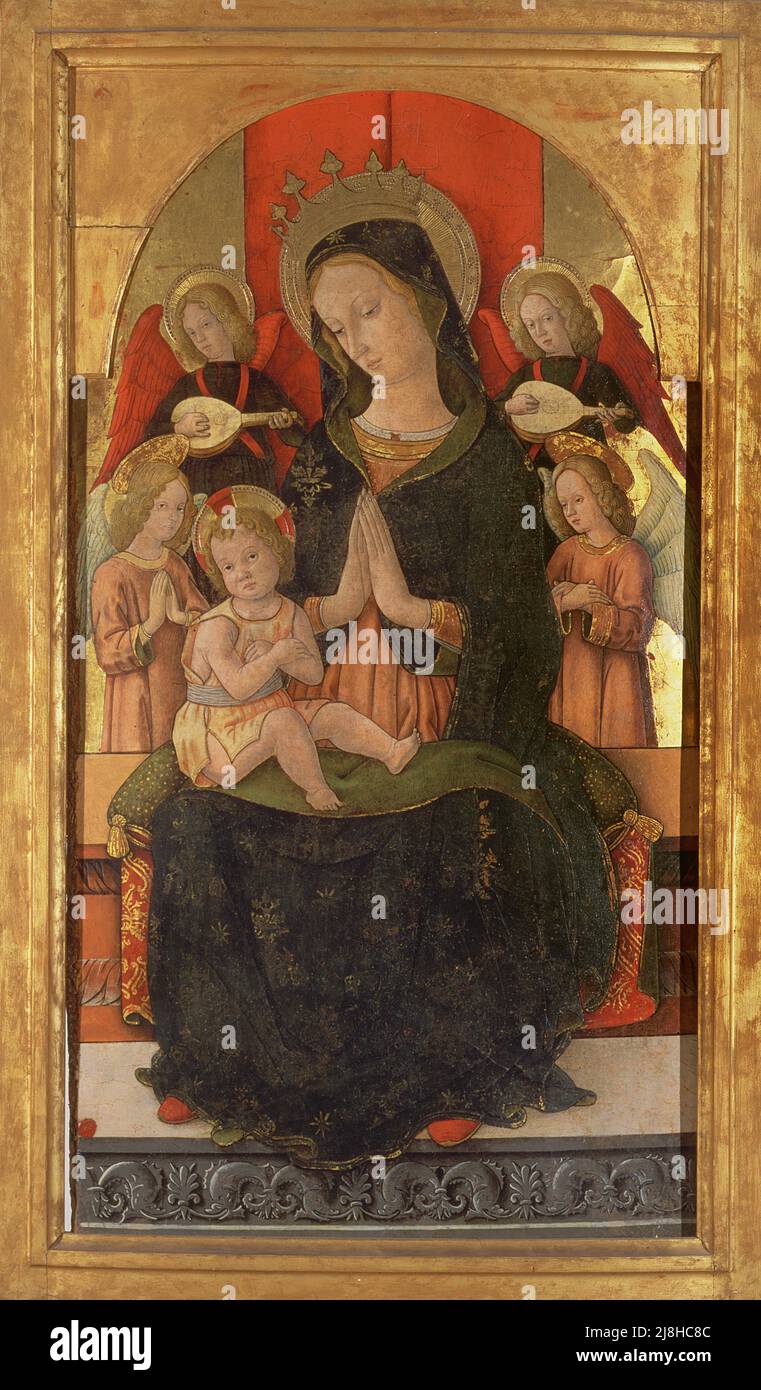 15th century madonna child angels hi-res stock photography and images ...