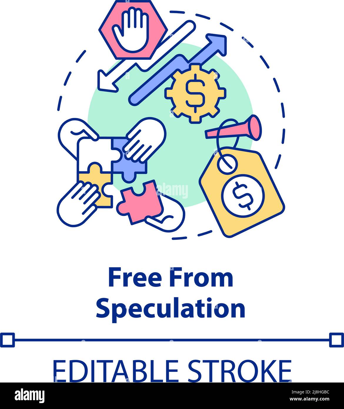 Free from speculation concept icon Stock Vector Image & Art Alamy