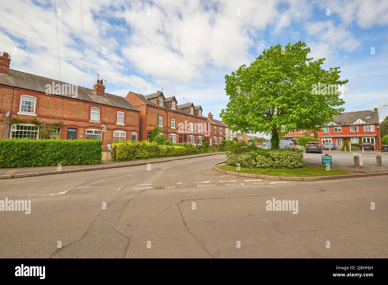Terraced houses in Breaston, Derbyshire, UK Stock Photo Alamy
