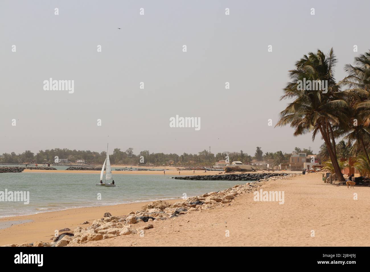 Saly beach in Senegal Stock Photo
