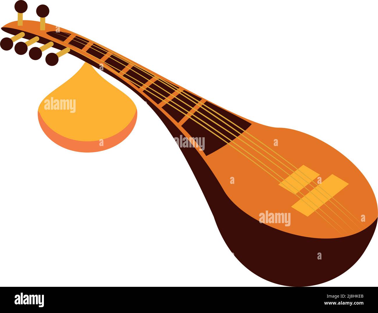 sitar india music instrument Stock Vector Image & Art Alamy