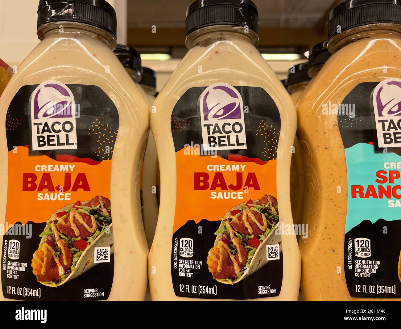 Grovetown, Ga USA 12 15 21 Mexican products on a store shelf Taco