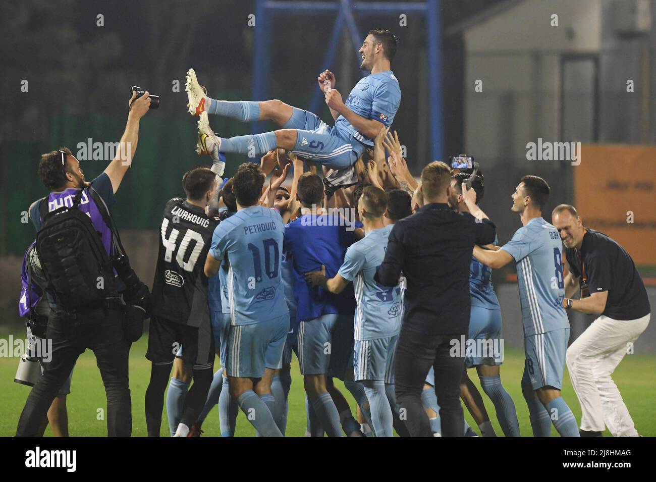 ZAGREB, CROATIA - JULY 13, 2019: Croatian league Supercup, GNK Dinamo vs. HNK  Rijeka. In action Amer GOJAK (14 Stock Photo - Alamy