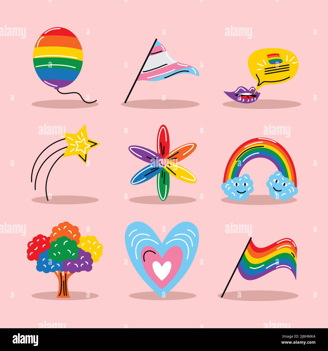 icons LGBT pride Stock Vector Image & Art - Alamy