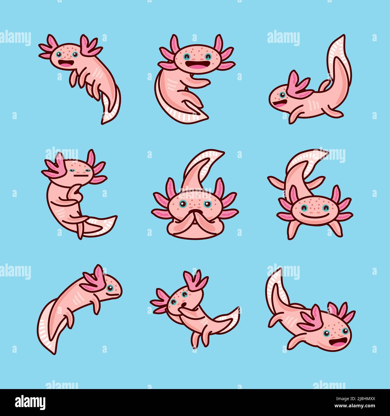 Cute Axolotls Wallpapers  Wallpaper Cave