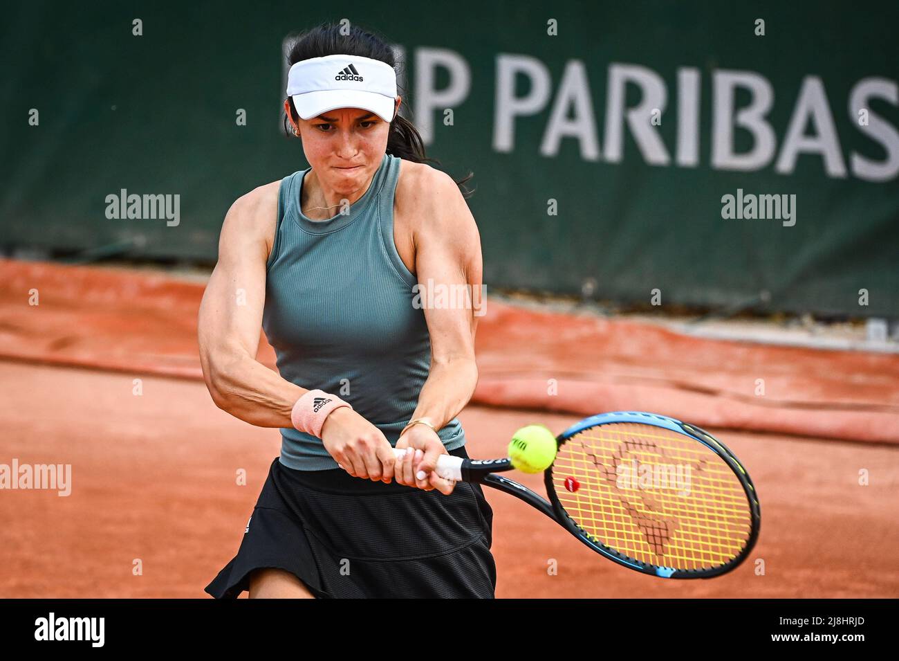 Paris, France, France. 16th May, 2022. Louisa CHIRICO of United States  during the Qualifying Day one of Roland-Garros 2022, French Open 2022,  Grand Slam tennis tournament at the Roland-Garros stadium on May
