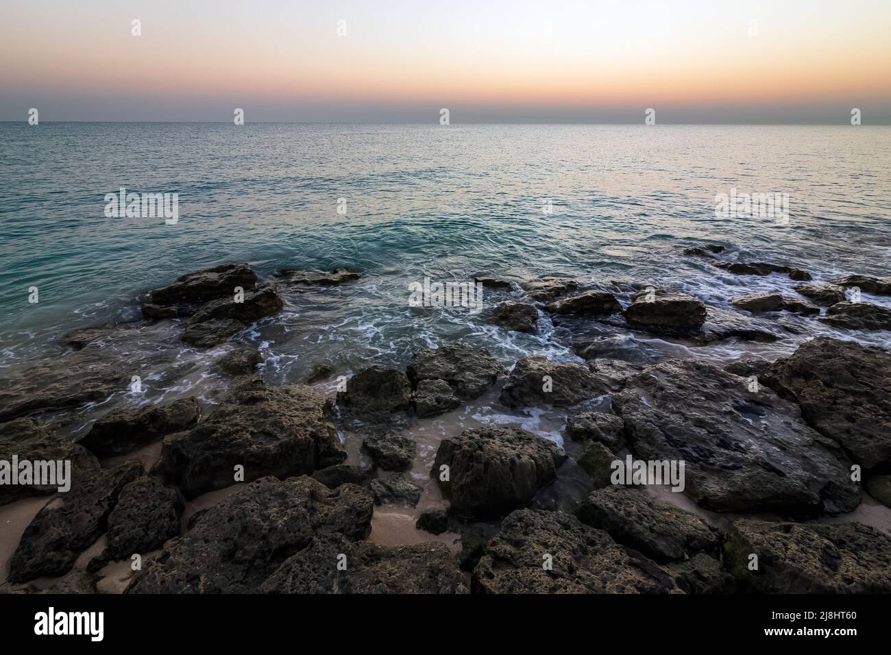 RAS TANURA Beach near Jubail, Saudi Arabia. Stock Photo