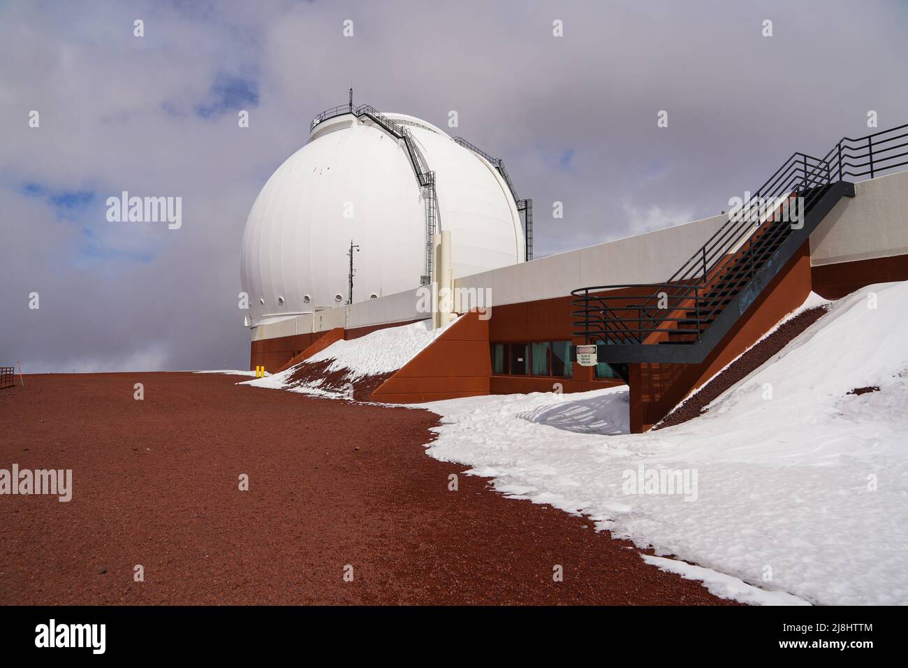 Keck Observatory at the summit of the Mauna Kea volcano on the Big