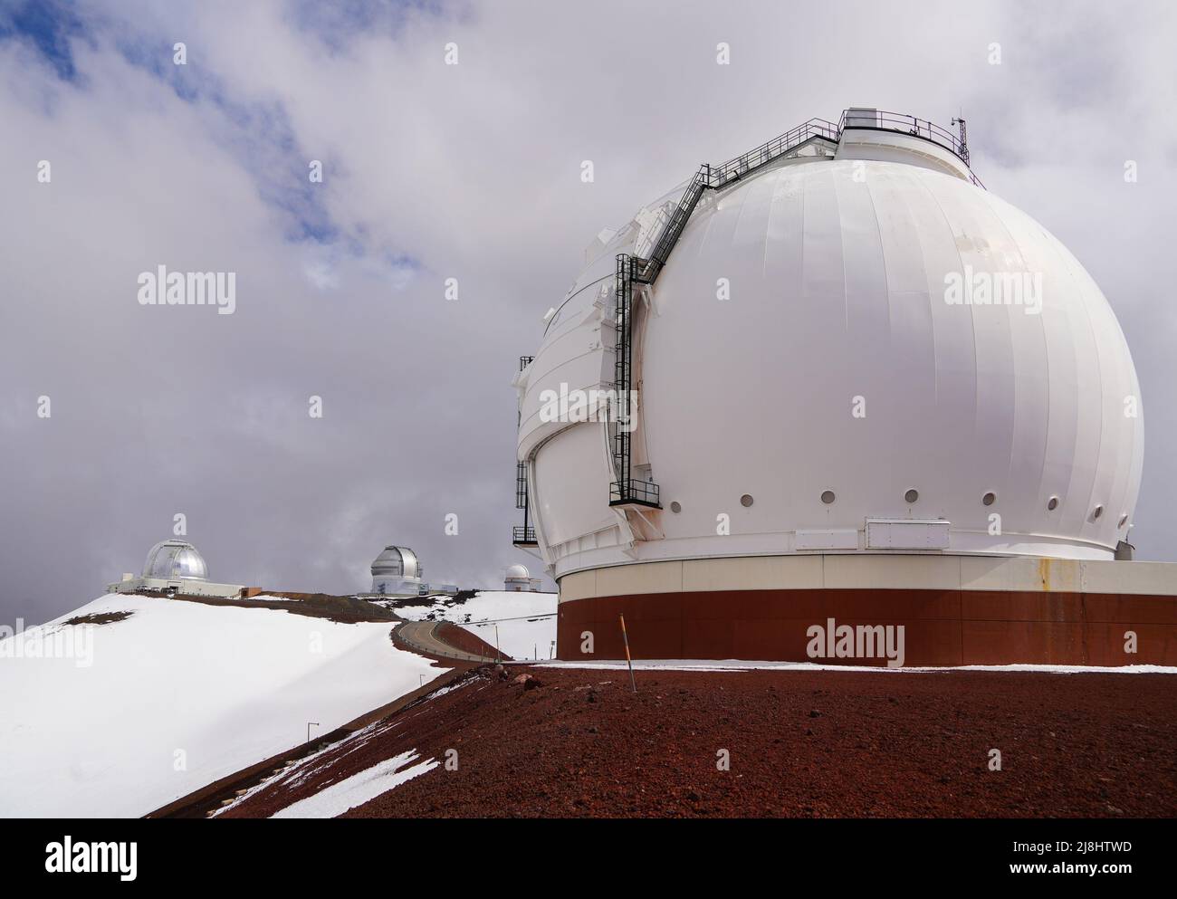 Keck Observatory at the summit of the Mauna Kea volcano on the Big