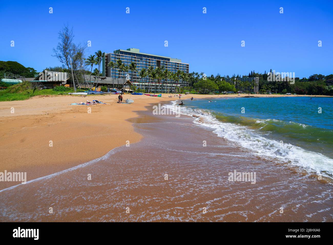 Resort on Kalapaki Beach on the South Shore of Kauai island in Lihue