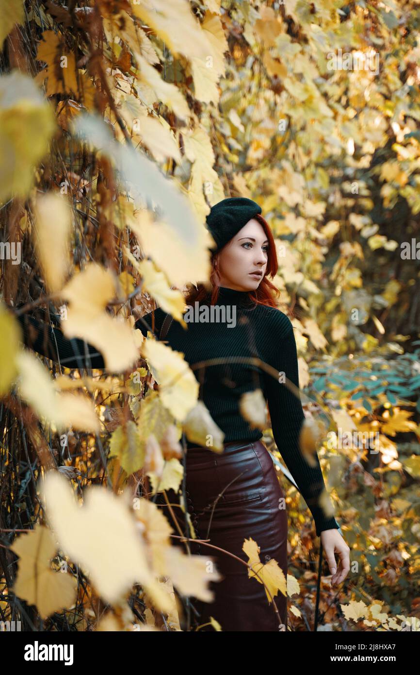 Red brownish hat hi-res stock photography and images - Alamy