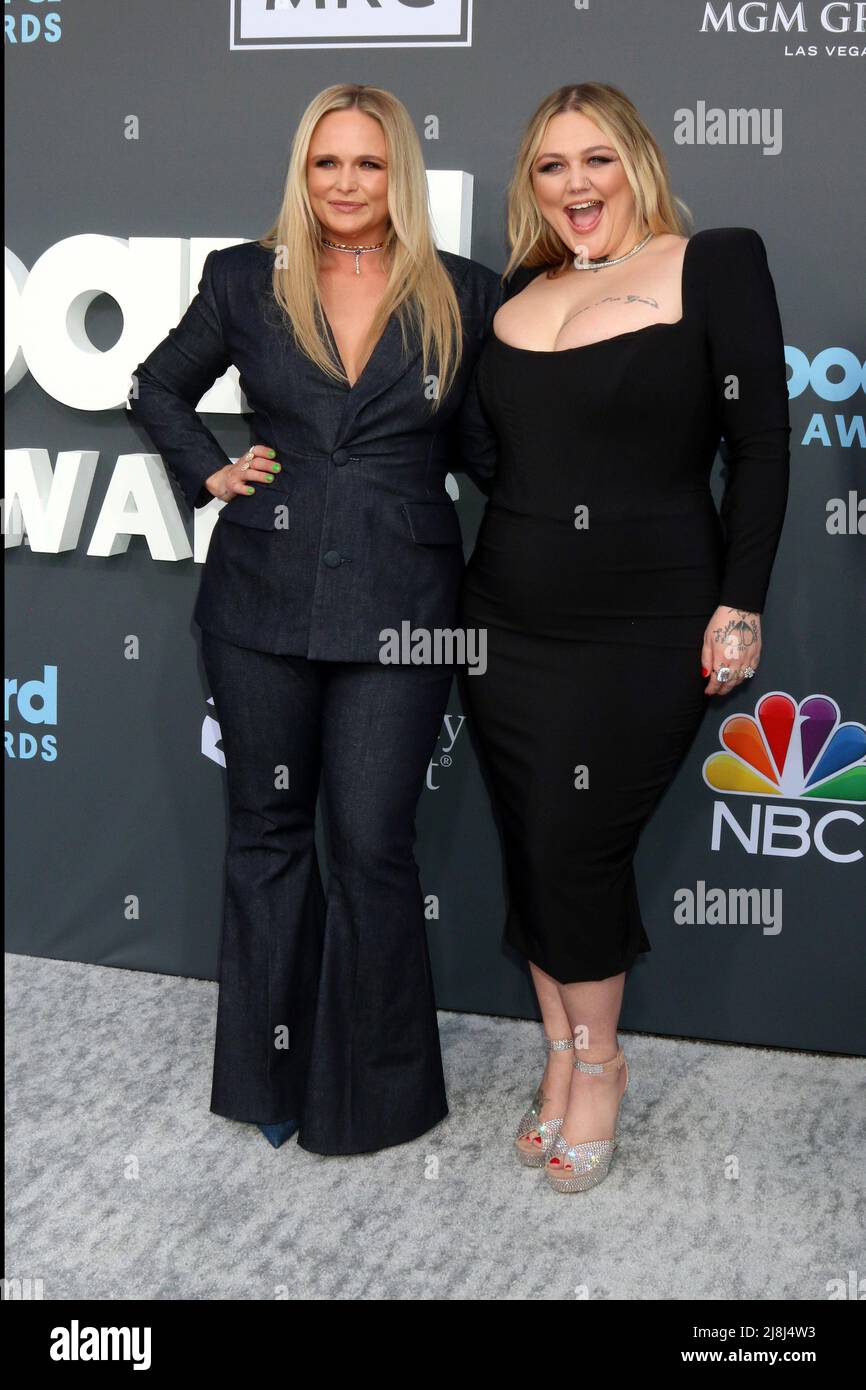 May 15, 2022, Las Vegas, NV, USA: LOS ANGELES - MAY 15: Miranda Lambert,  Elle King at the 2022 Billboard Music Awards at MGM Garden Arena on May 15,  2022 in Las