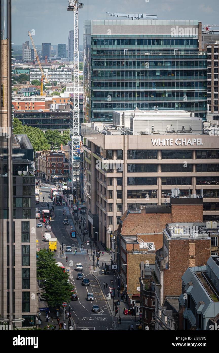 The view looking east, London, UK Stock Photo