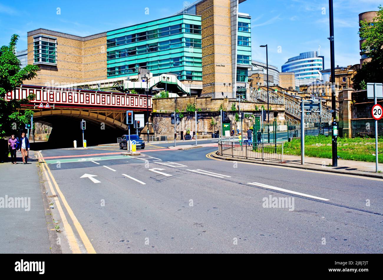 Victoria Street and Arena Point, Manchester, England Stock Photo Alamy