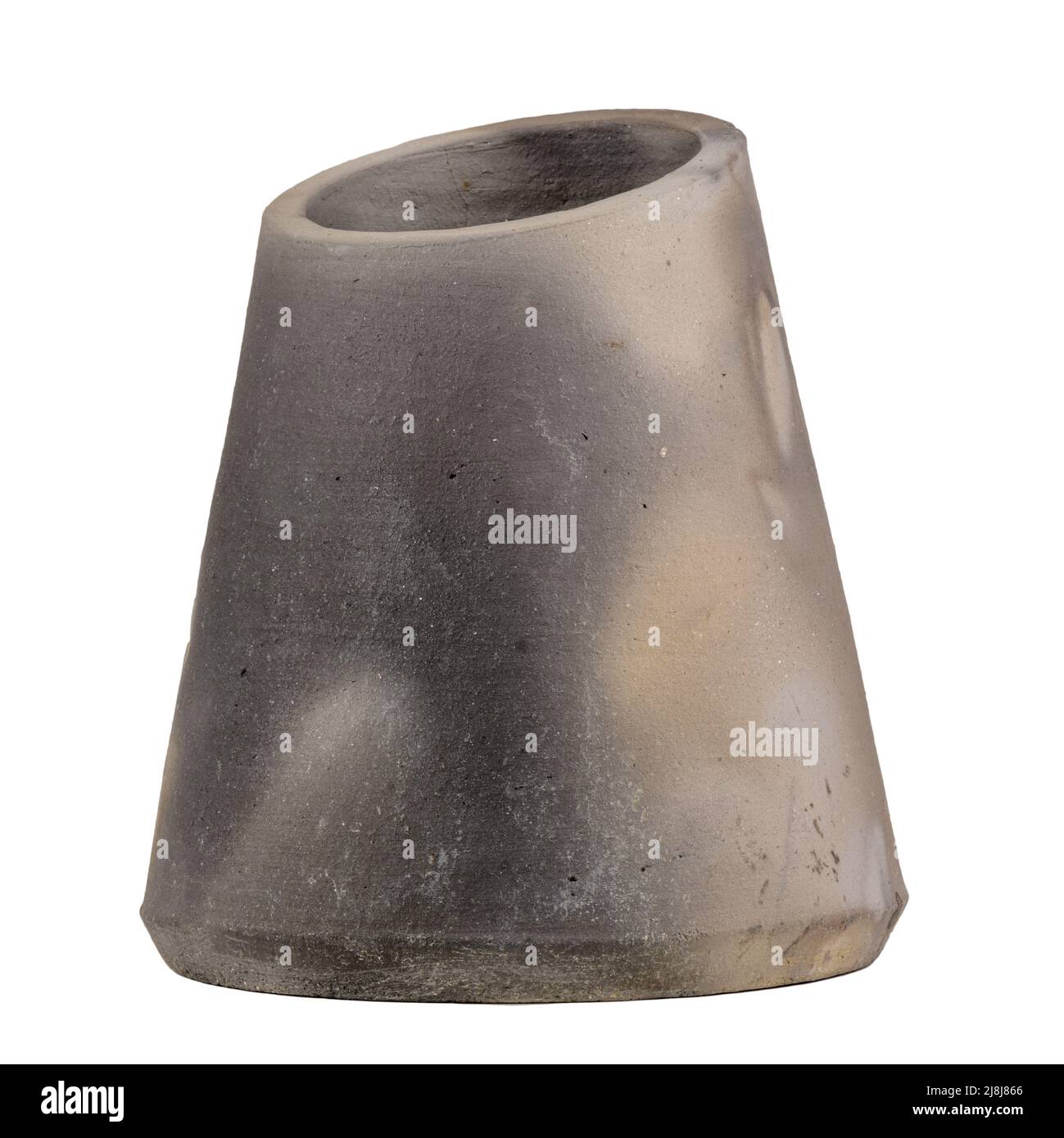 Modern design ceramic vase isolated on white background Stock Photo - Alamy