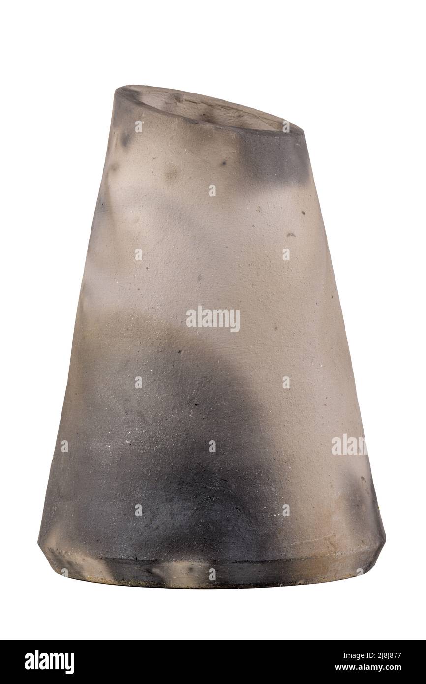 Modern design ceramic vase isolated on white background Stock Photo - Alamy