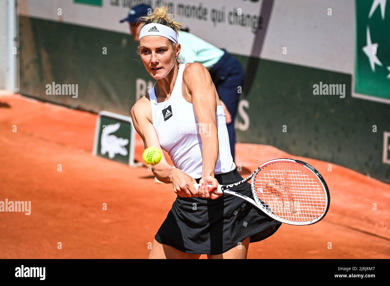 May 16, 2022, Paris, France: Audrey ALBIE of France during the Qualifying  Day one of Roland-Garros 2022, French Open 2022, Grand Slam tennis  tournament on May 16, 2022 at the Roland-Garros stadium