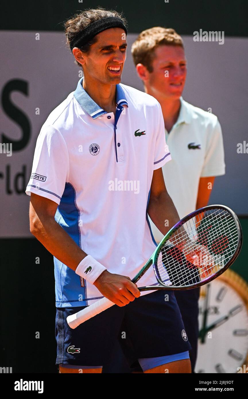 Pierre-Hugues HERBERT of France during the Qualifying Day one of  Roland-Garros 2022, French Open 2022, Grand Slam tennis tournament on May  16, 2022 at the Roland-Garros stadium in Paris, France - Photo: