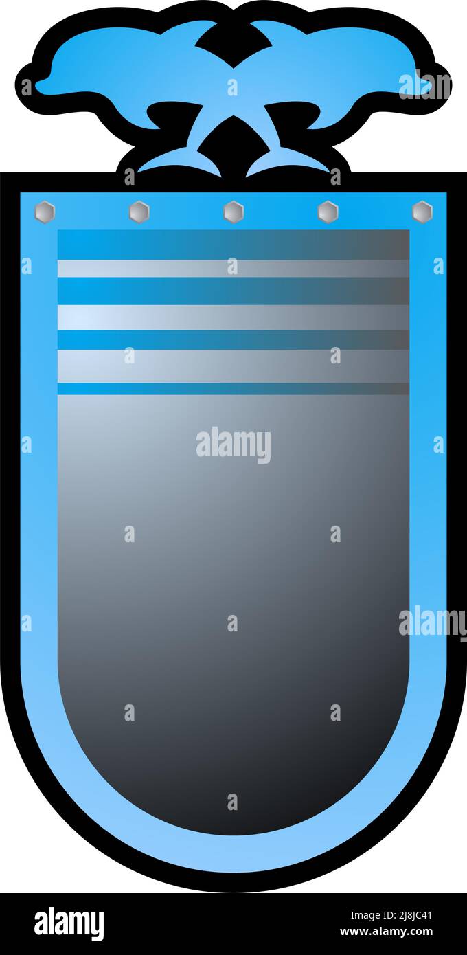 Dolphin shield Stock Vector
