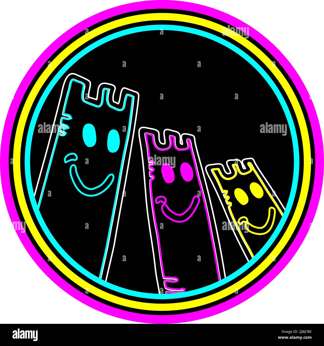 Friends color Stock Vector