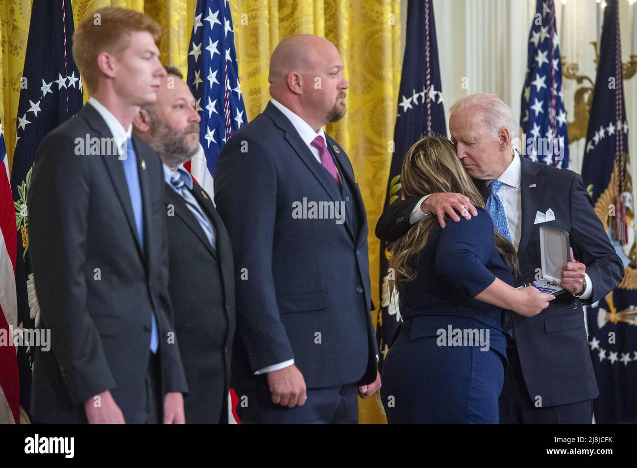 President Joe Biden awards the Public Safety Officer Medal of Valor to