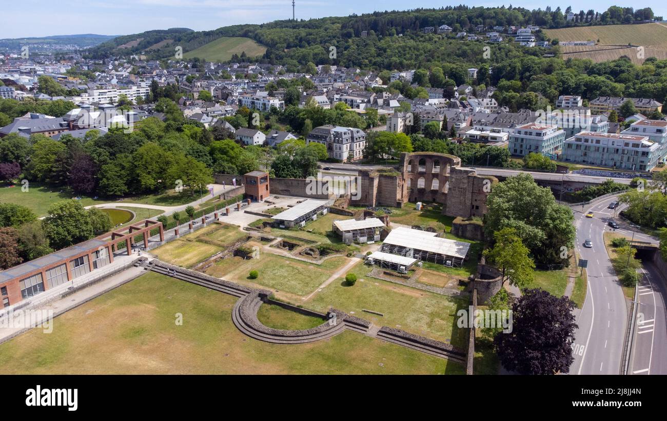 Kaiserthermen, Ancient Roman Public Baths, Trier, Germany Stock Photo