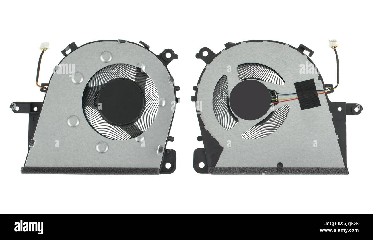 Laptop fan, active cooling for laptop isolated on white background