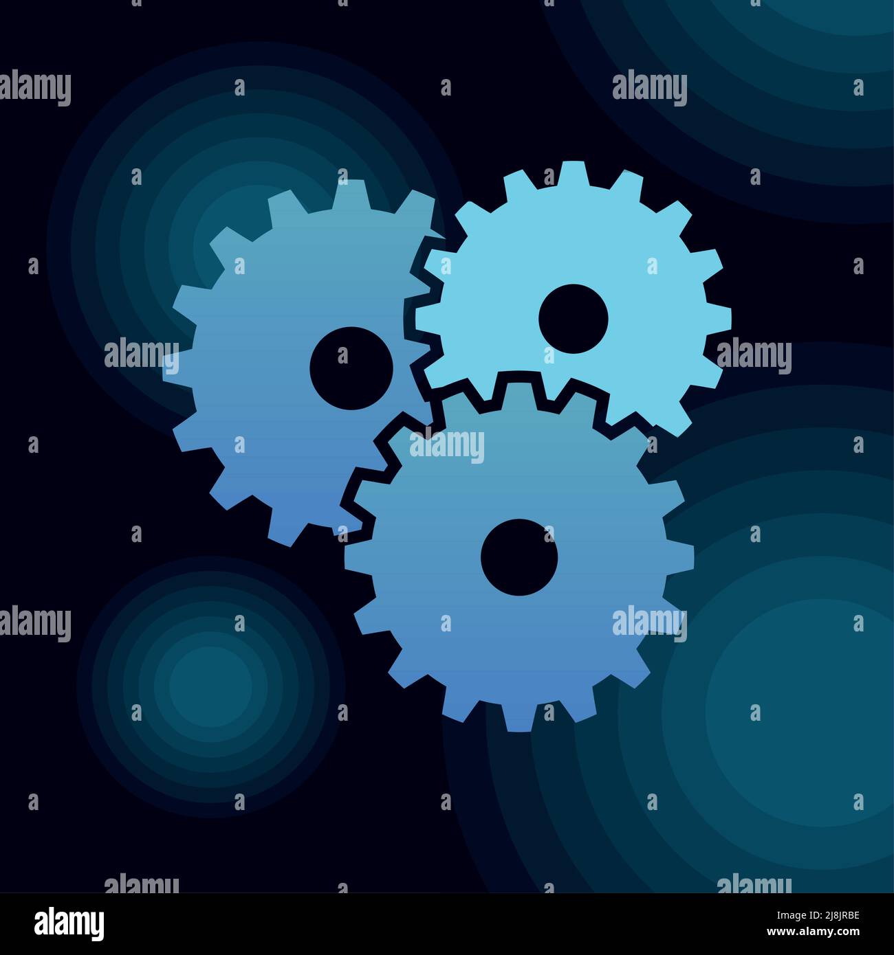 gear wheels on blur background Stock Vector Image & Art - Alamy