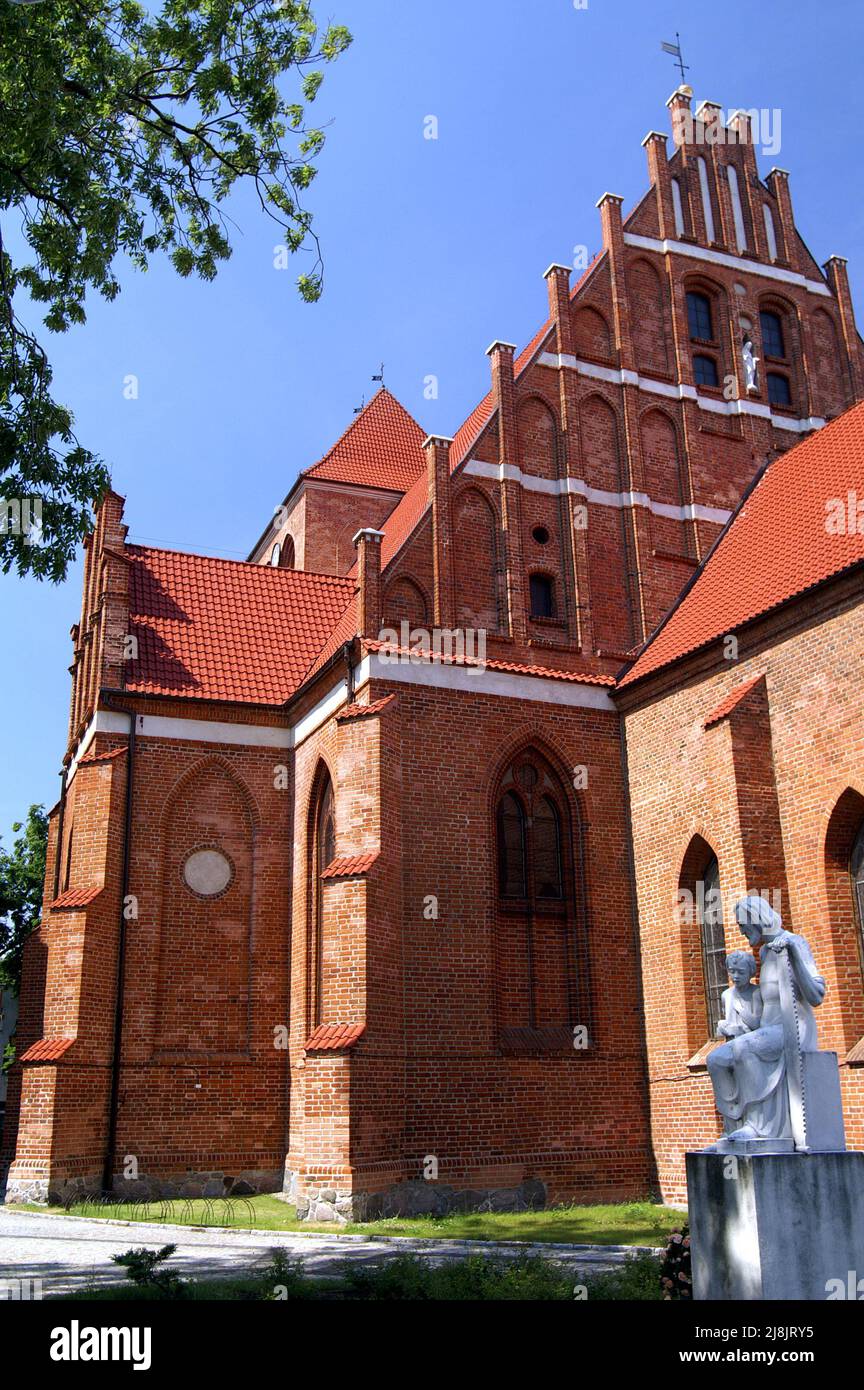 Pomorze Gdańskie, Poland, Polen, Polska; Church of the Holy Apostles Peter and Paul in Puck; Kirche der Heiligen Apostel Peter und Paul in Puck; gotyk Stock Photo