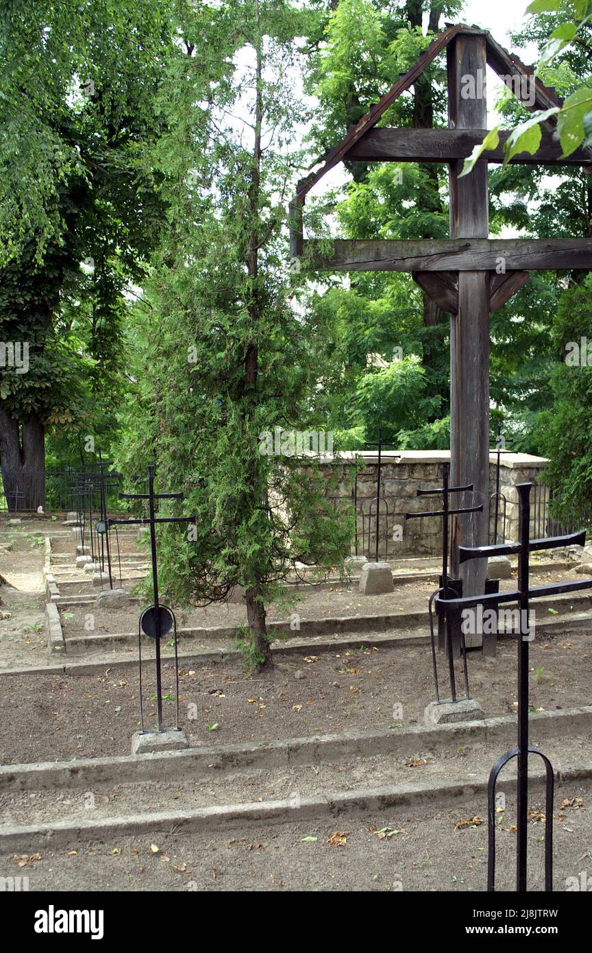 Biecz, Małopolska, Lesser Poland, Polen Polska; war cemetery No. 108 from the period of World War I; Soldatenfriedhof Nr. 108 aus dem Ersten Weltkrieg Stock Photo
