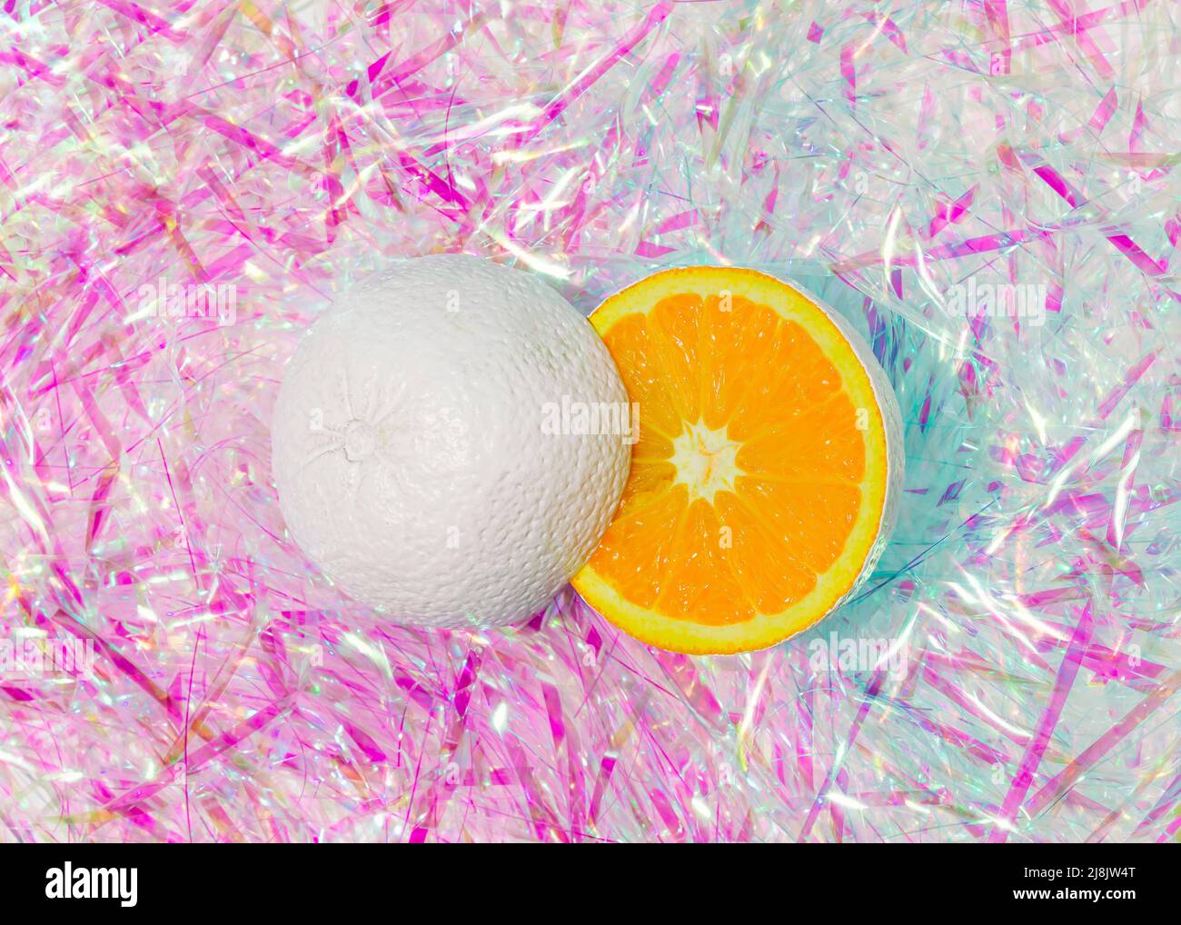 Bright Neon Orange Background