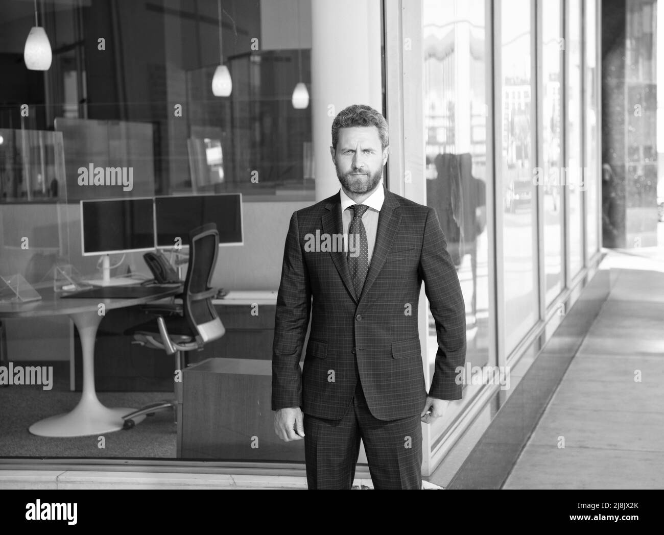 mature confident businessman in formalwear. business success. Stock Photo
