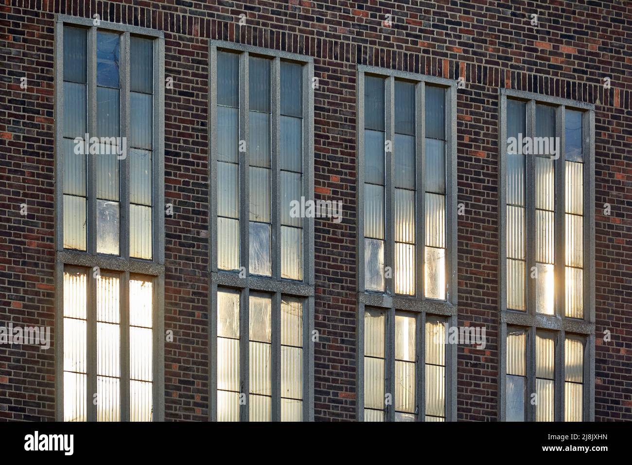 Brick industrial building at Algor Wharf, Barking, London Stock Photo