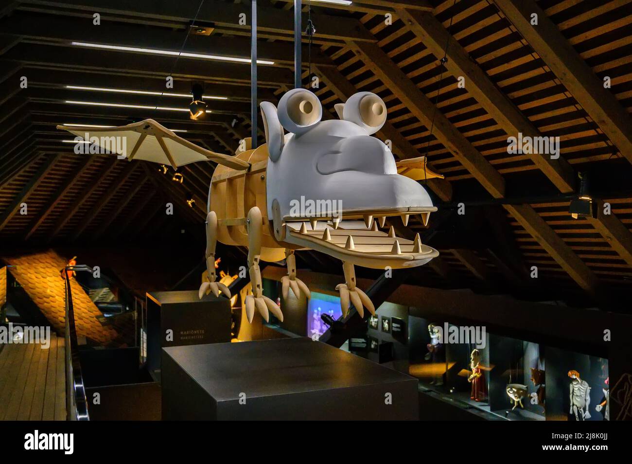 LJUBLJANA, SLOVENIA FEBRUARY 15, 2022 Interior of Museum of Puppetry