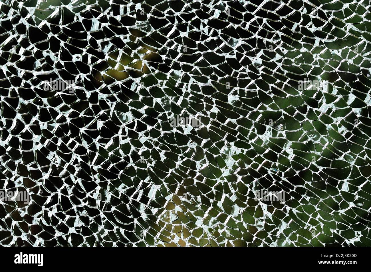 broken safety glass pane Stock Photo Alamy
