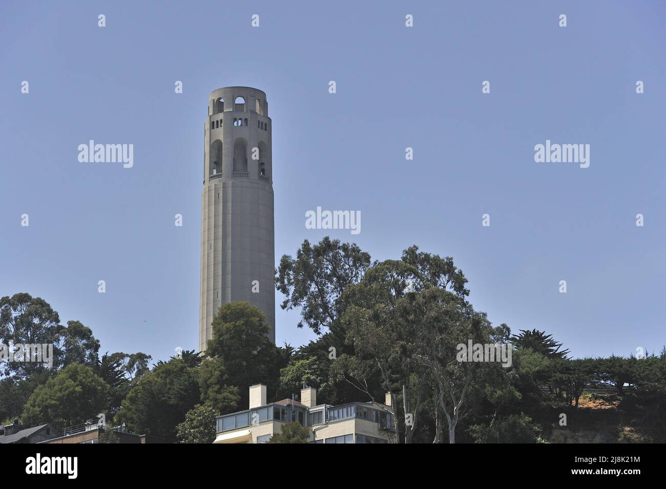 Coit Tower in the morning, USA, California, San Francisco Stock Photo