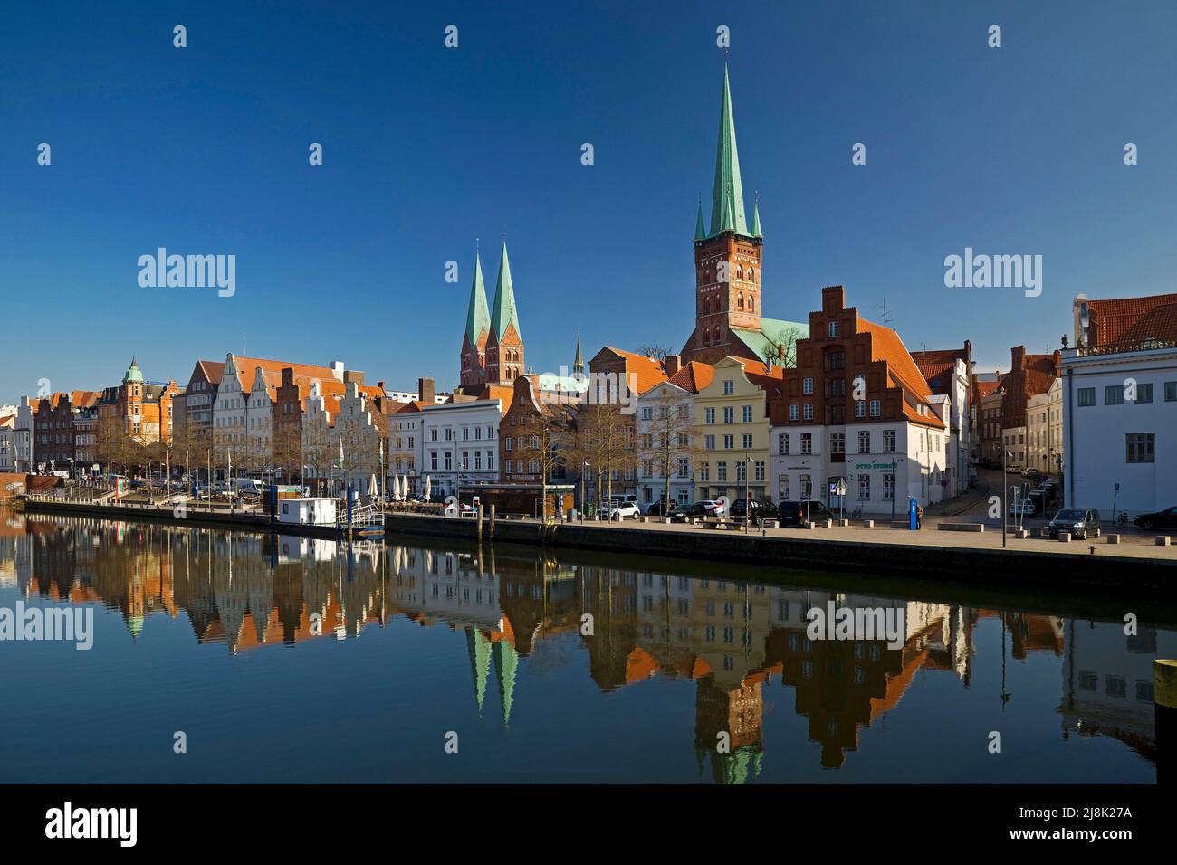 Historic old town with church St. Mary, and church St. Petri, UNESCO