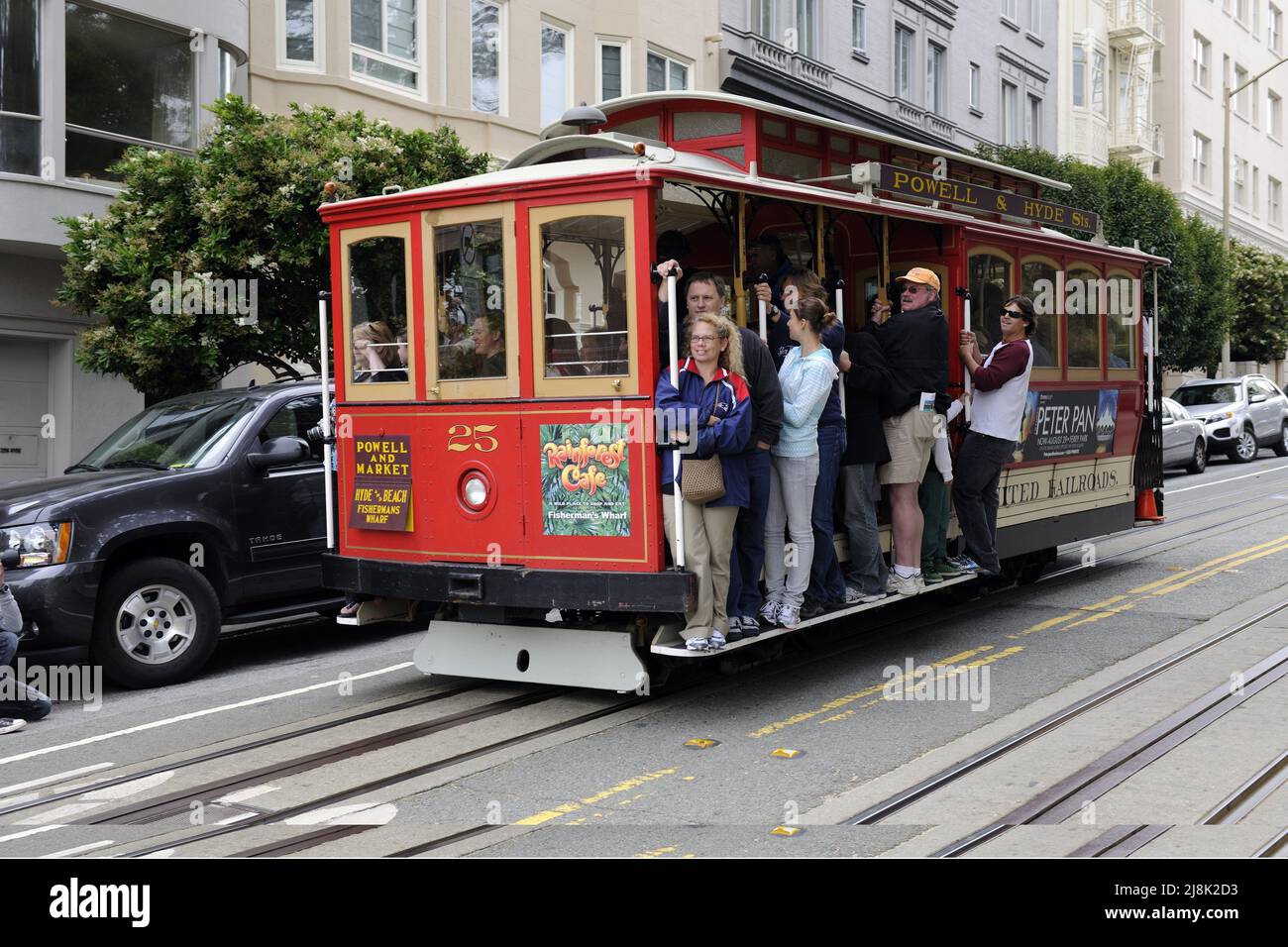 Cable Cars in San Francisco, USA, California, San Francisco, San ...