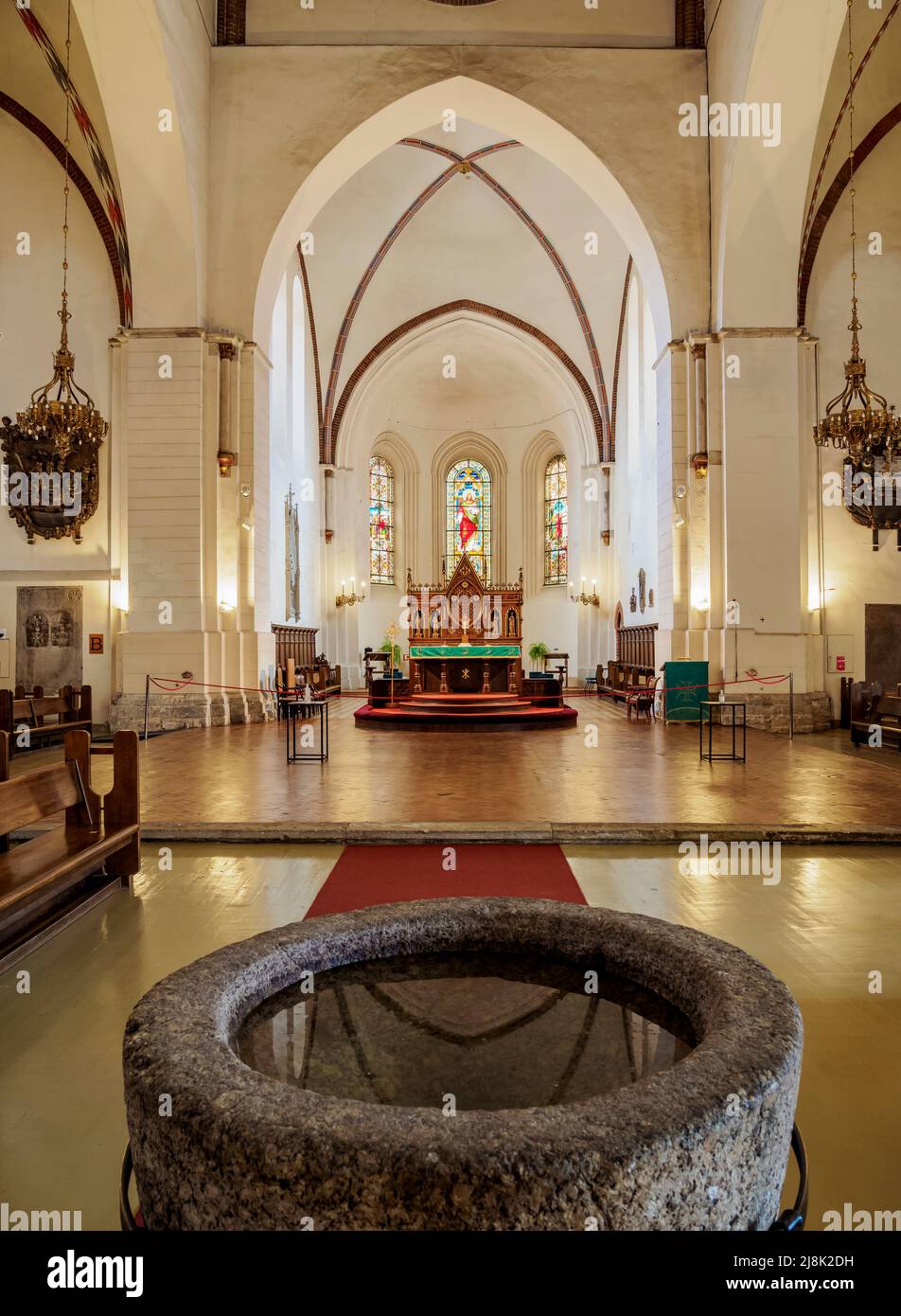 Cathedral of Saint Mary or Dome Cathedral, interior, Old Town, Riga ...