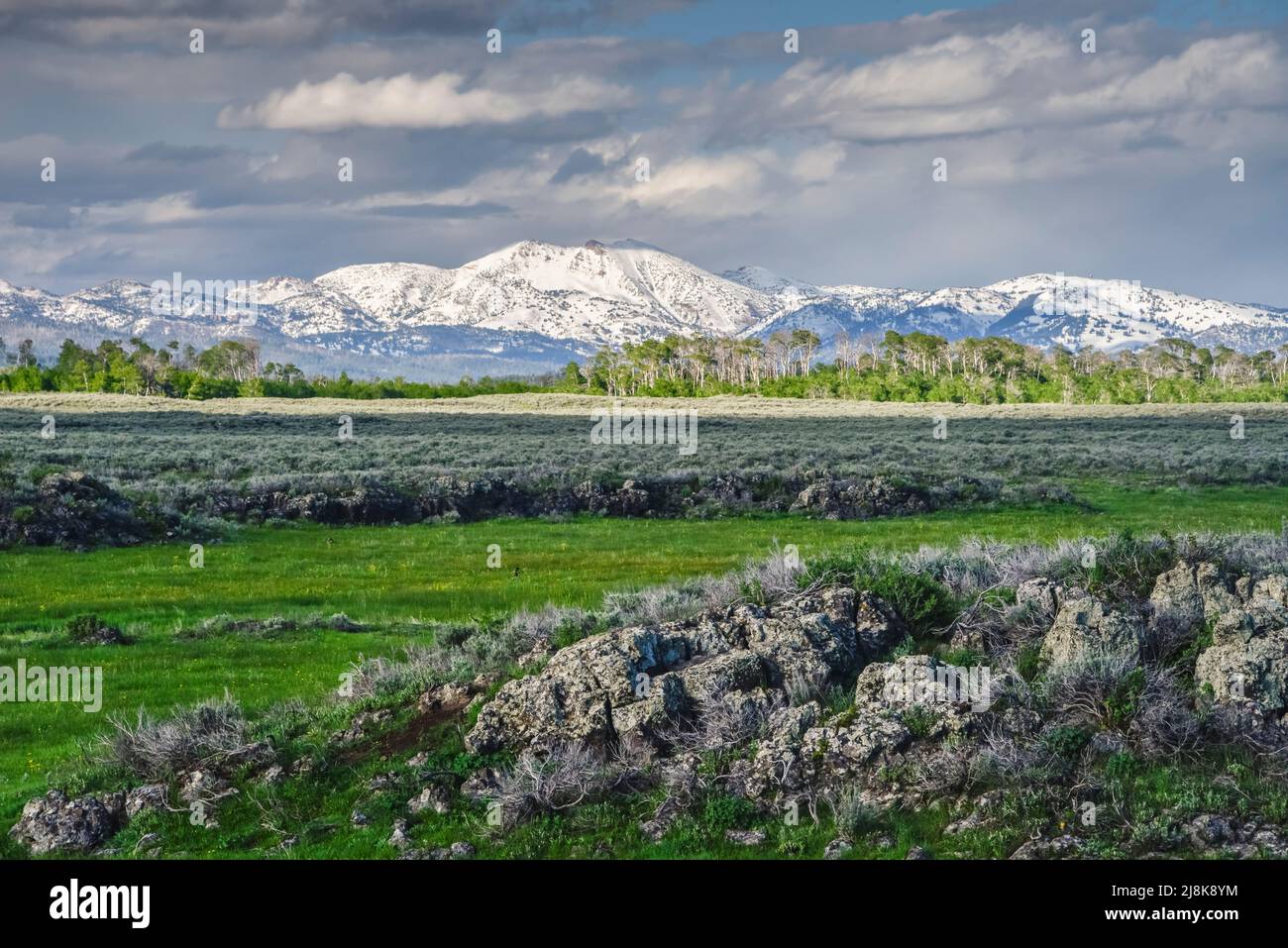 Snowcapped Centennial Mountains along the Continental Divide from Yale ...