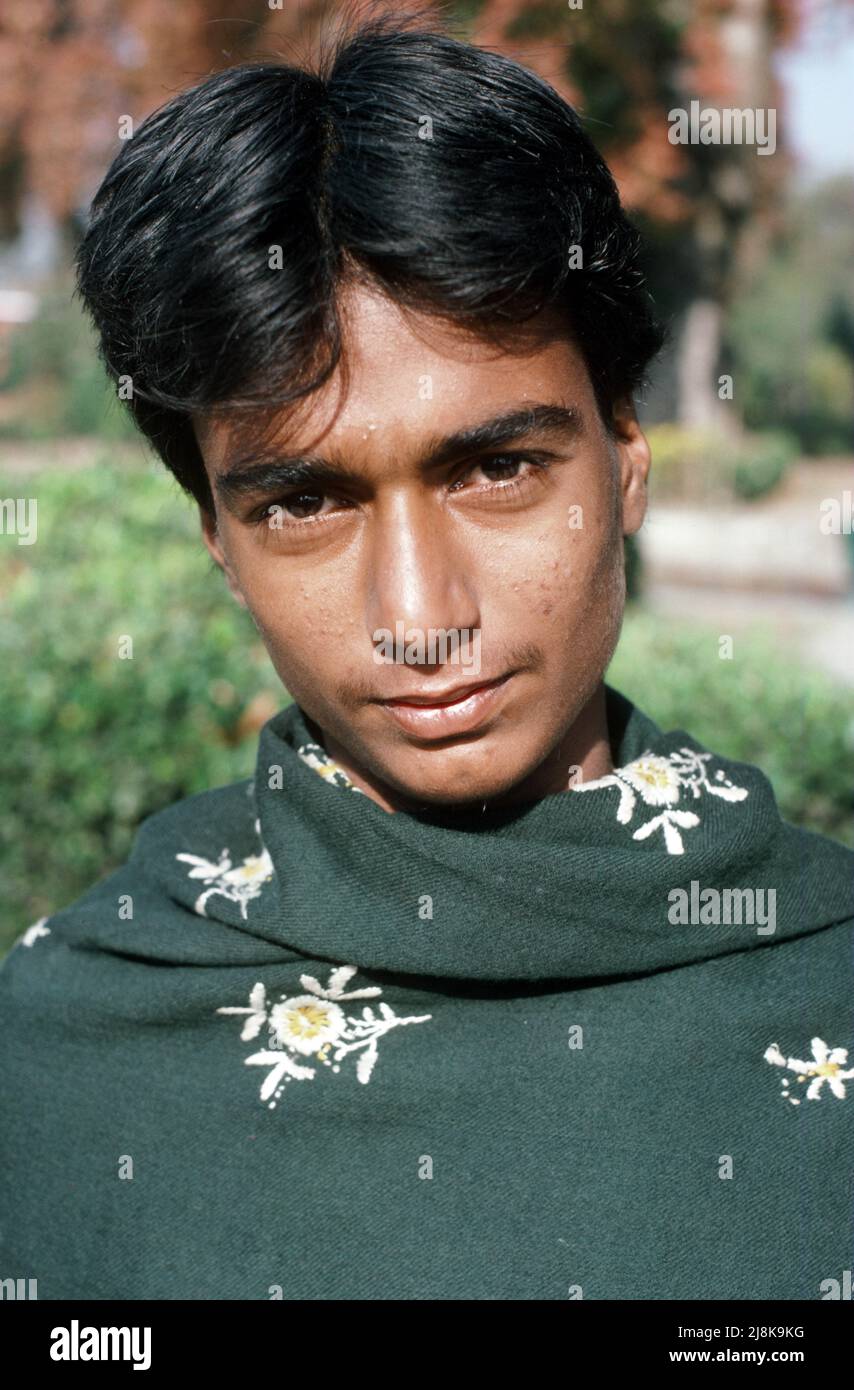 Young guide in New Delhi, India 1986 Stock Photo Alamy