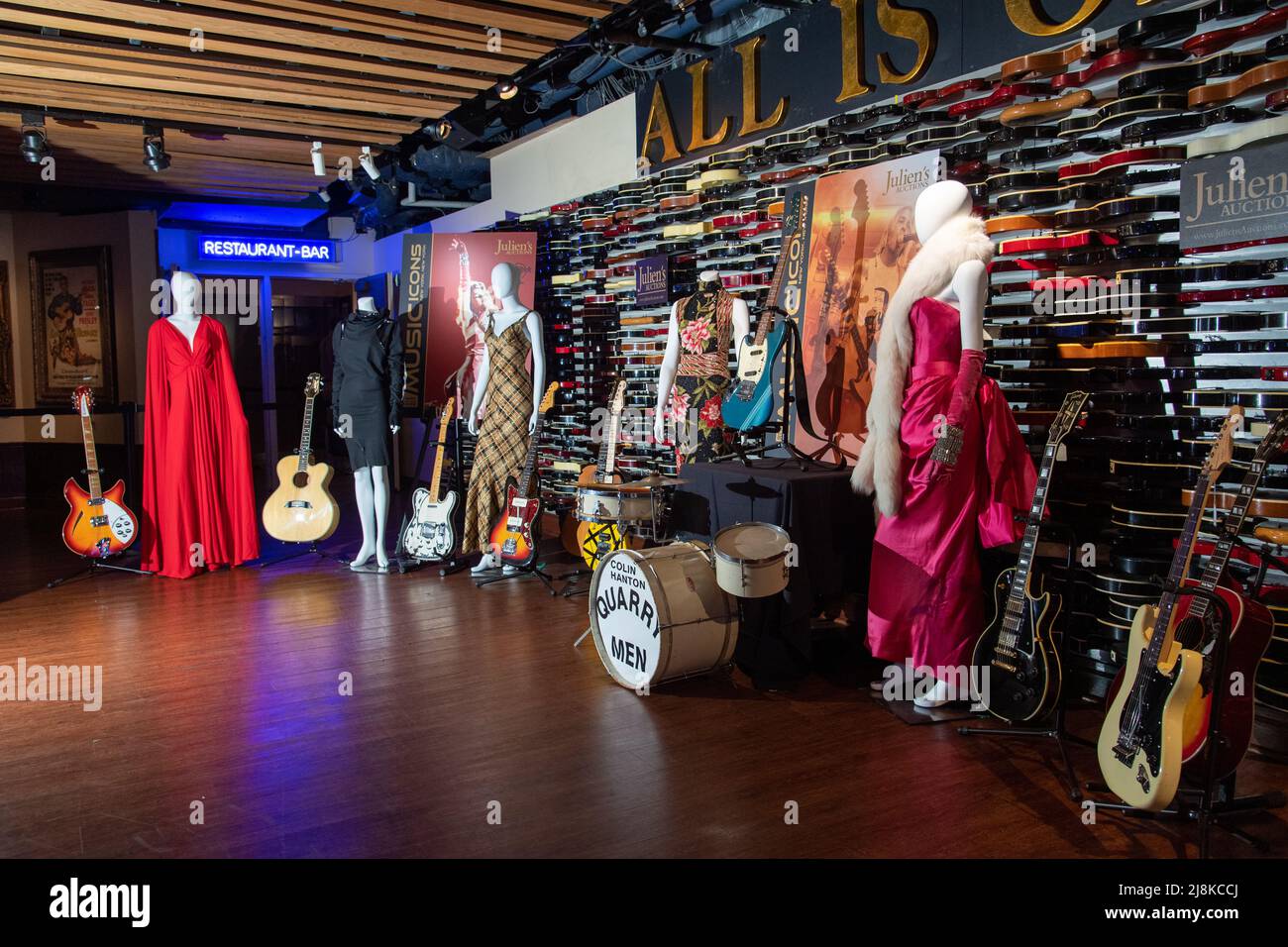 Memorabilia owned and used by some of the world's greatest music