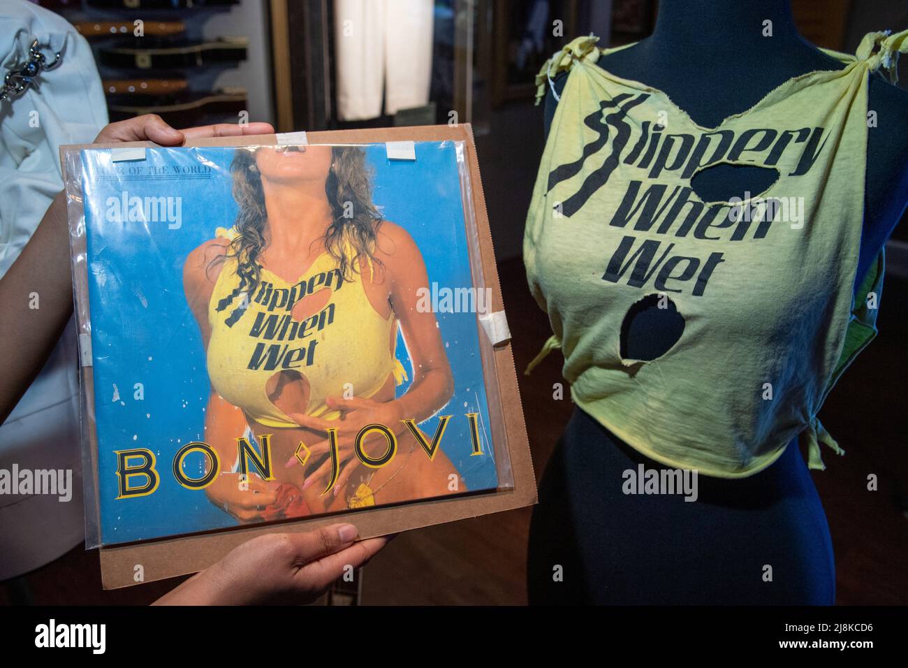 Bon Jovi Slippery When Wet Album Cover Artwork