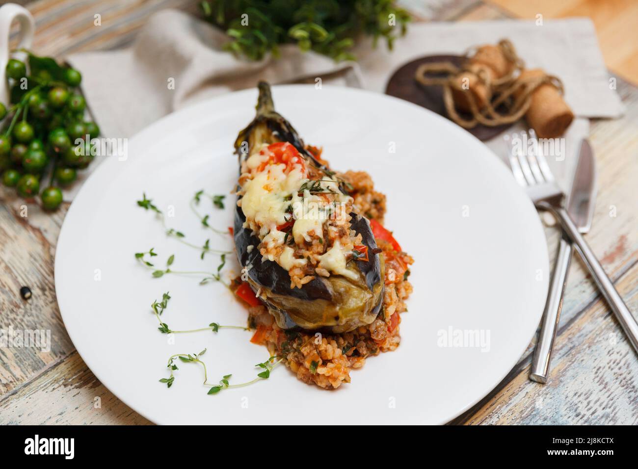 Imam bayıldı (Imam in fainting) is a traditional Turkish dish