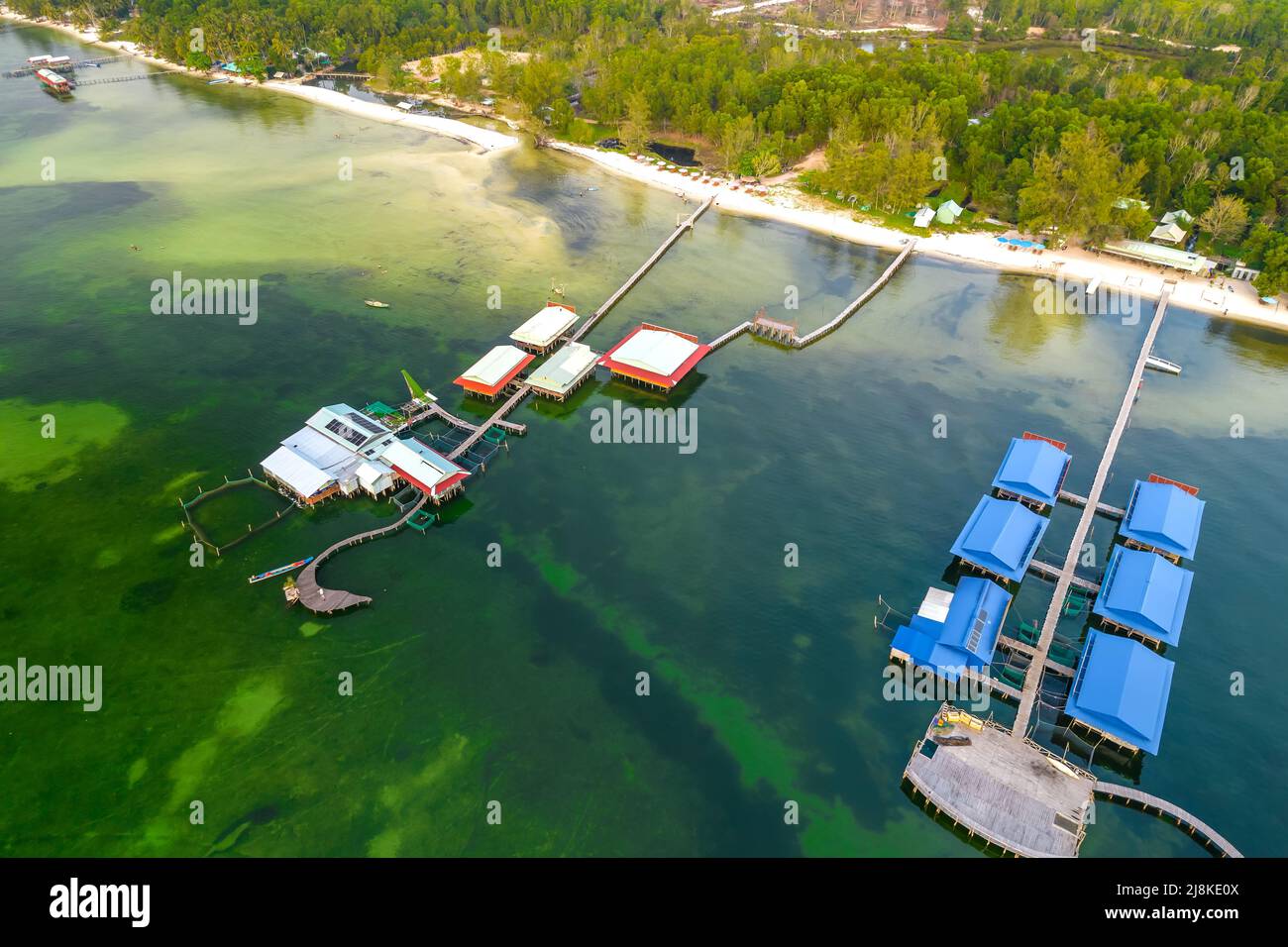 Aerial View Of Tropical Beach In Phu Quoc Island Vietnam A Wild Place