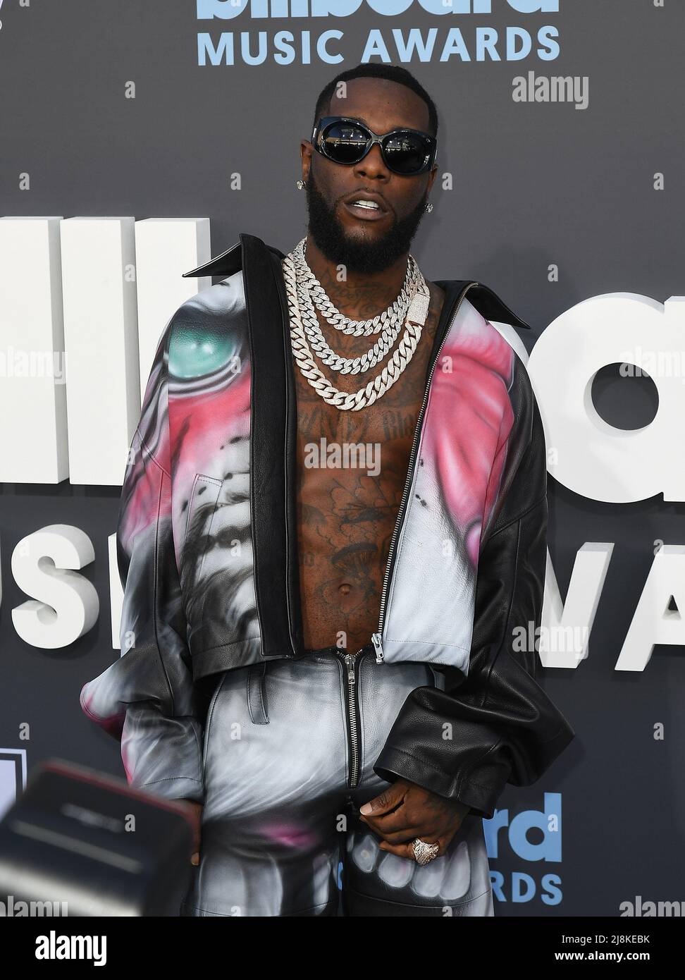 Burna Boy attends the 2022 Billboard Music Awards at MGM Grand Garden