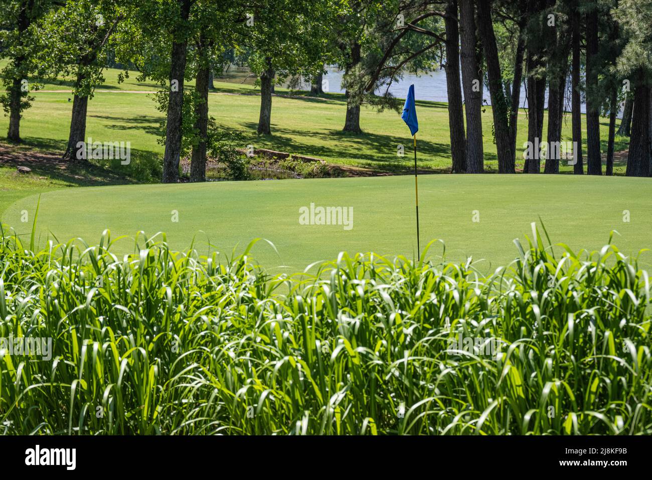 Sequoyah Golf Course on Fort Gibson Lake at Sequoyah State Park in Cherokee County, Oklahoma. (USA) Stock Photo