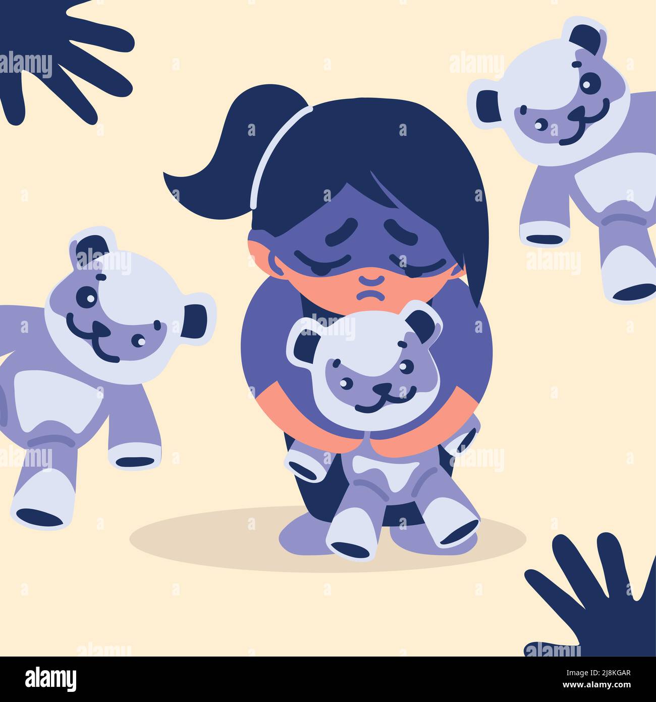 Child abuse awareness month Stock Vector Images - Alamy