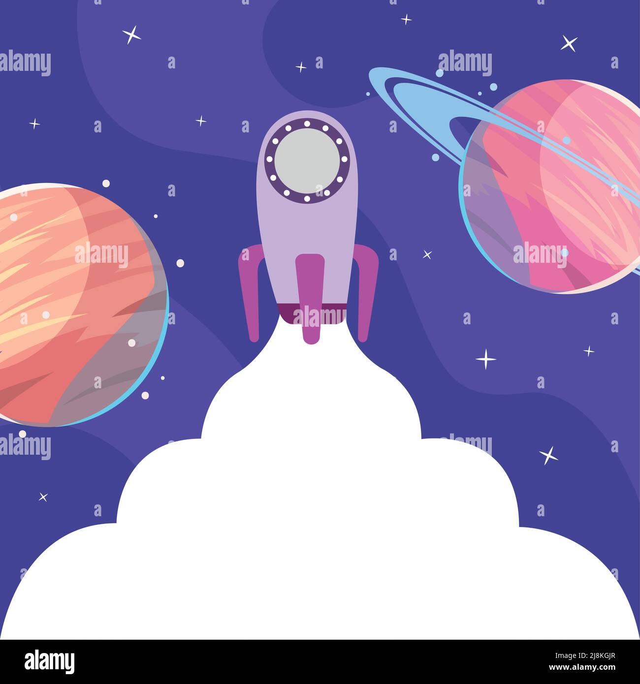 launching rocket at space Stock Vector Image & Art - Alamy